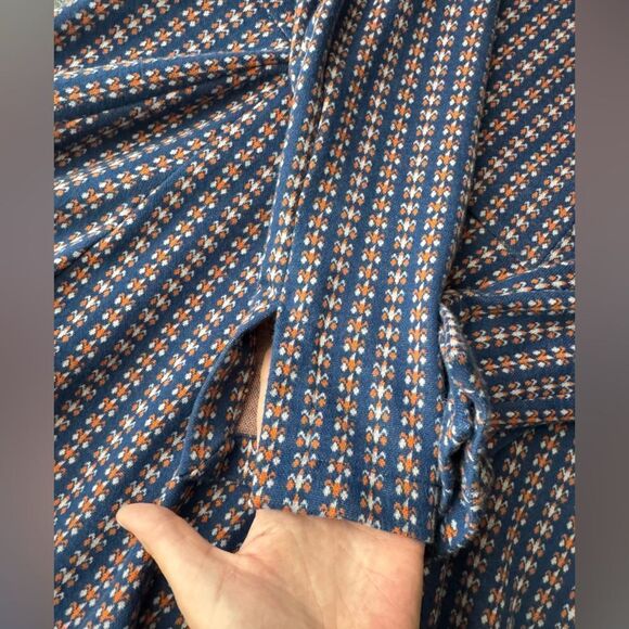 Anthropology Jacquard A-Line Sweater Mini Dress Size Large - Picture 7 of 13